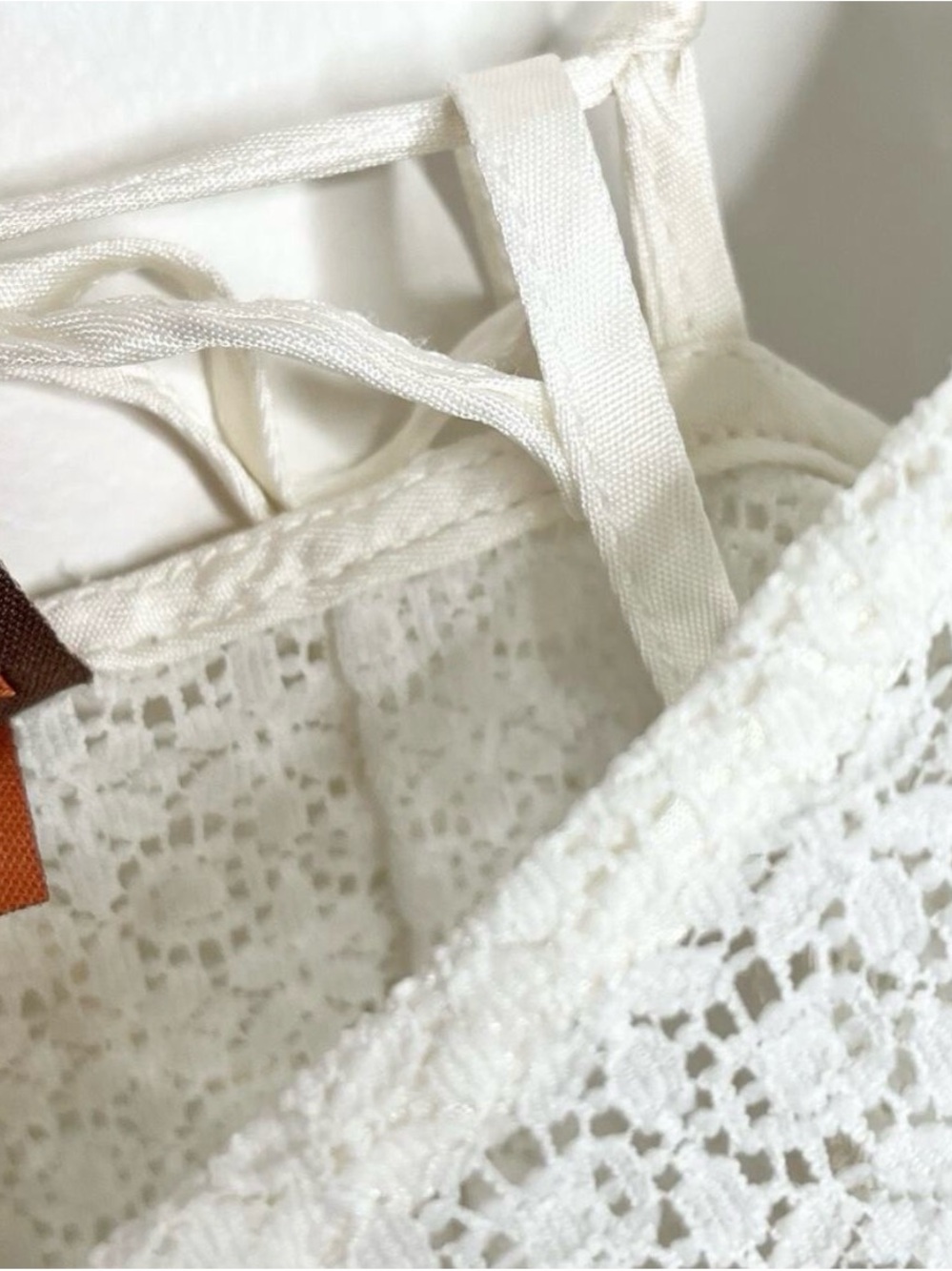 FARM Rio White Eyelet Ruffle Strap Tank - Picture 5 of 8